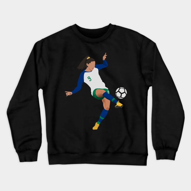 Kick Like a Girl Crewneck Sweatshirt by Feanor Designs